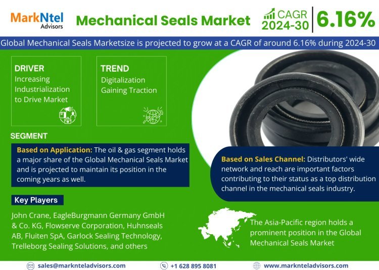 Mechanical Seals Market: 6.16% CAGR Expected During 2024-30 Forecast Period
