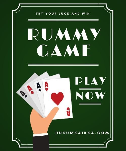 Join the thrilling world of Online Rummy  on HukumKaIkka!