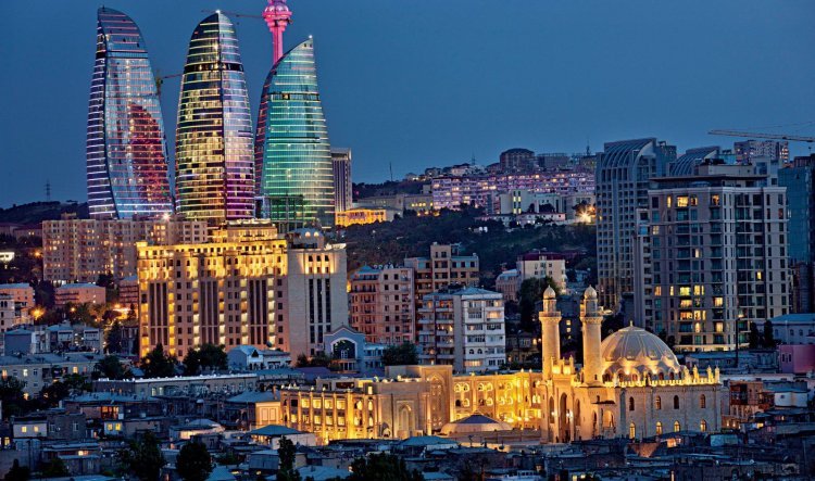 How do I go to Azerbaijan from Hyderabad?