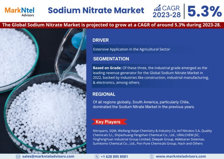 Sodium Nitrate Market to Grow at CAGR of 5.3% through 2028 | Industry Dynamics and Competitor Breakdown