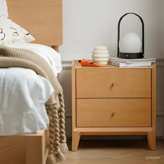 High-Quality Wood Bedside Table – Order Now!