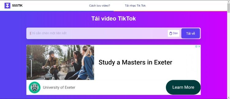 Tải Video TikTok Dễ Dàng với ssstik.io