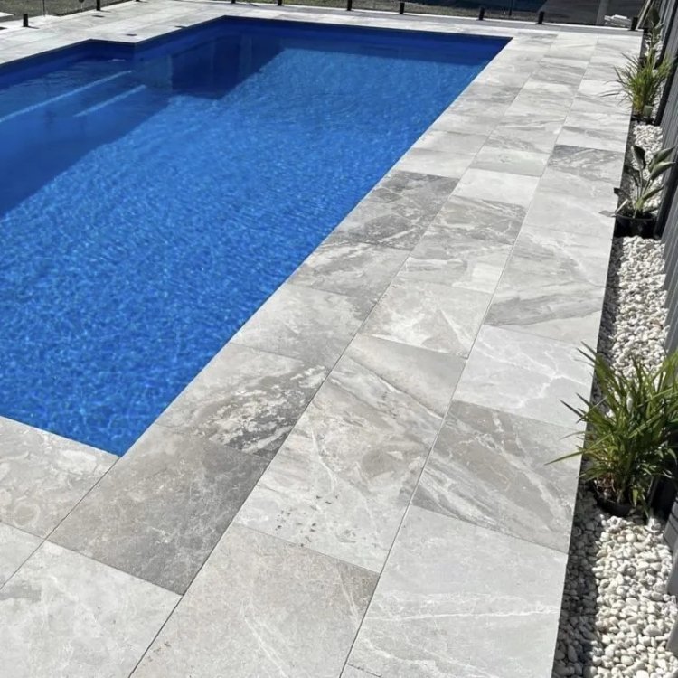 Transform Your Home with Argento and Atlantic Grey Marble Pavers & Tiles