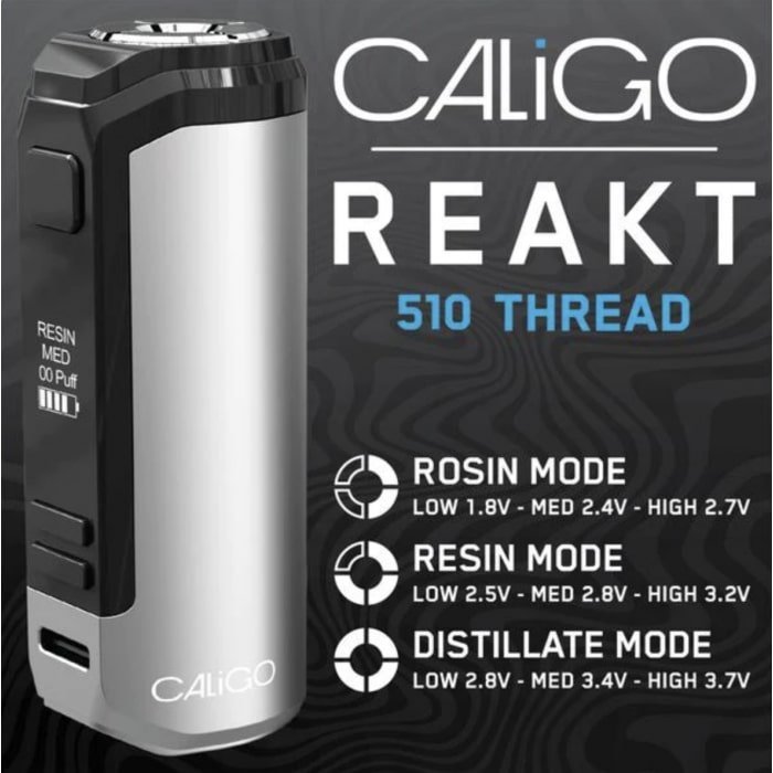 CaliGo REAKT 510 Cartridge Vaporizer with USB Type C