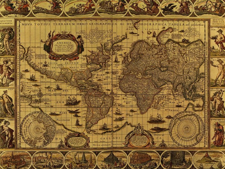 Authentic Antique World Maps for Sale Online | Limited Editions