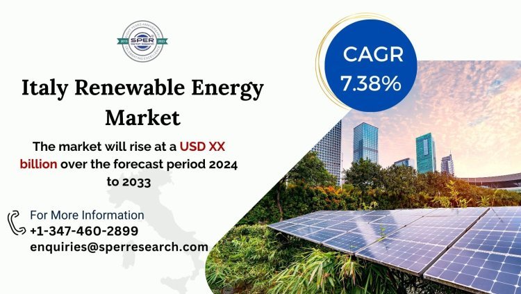 Italy Renewable Energy Market Size-Share, Trends, Revenue, Growth Drivers, CAGR Status, Challenges, Business Opportunities and Future Scope 2033: SPER Market Research
