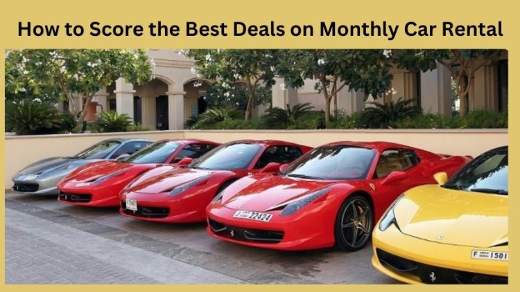 How to Score the Best Deals on Monthly Car Rental