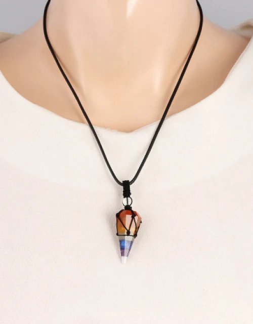 Spiritual Wellness with 7 Chakra Pendulum Pendant