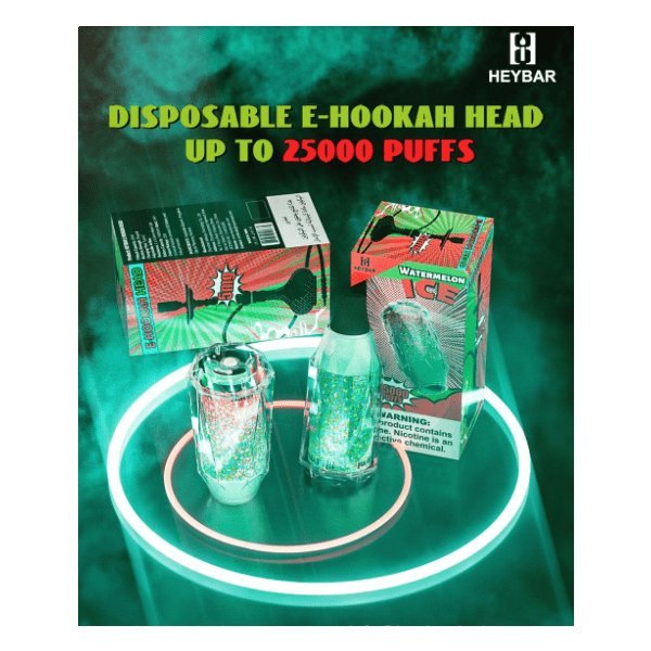 HEYBAR E-Hookah Head – 25,000 Puffs Disposable Vape